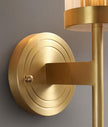 Brass Glass Candlestick Wall Sconce