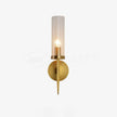 Brass Glass Candlestick Wall Sconce
