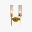 Brass Glass Candlestick Wall Sconce
