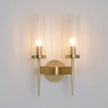 Brass Glass Candlestick Wall Sconce