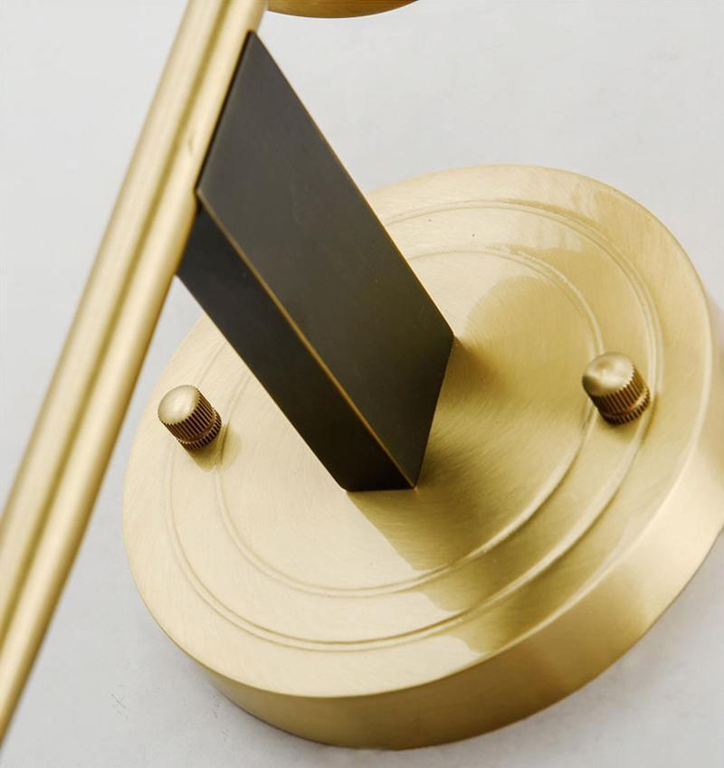 Brass Glass Candlestick Wall Sconce