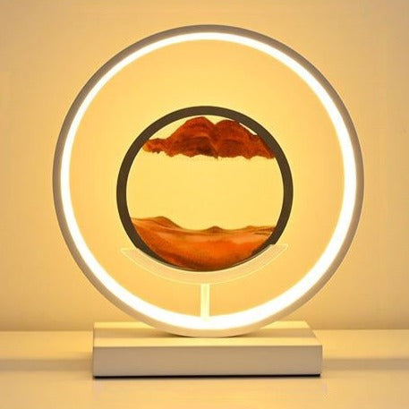 Modern Liquid Sand Disc LED Ambient Table Lamp